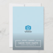 Save the Date Karte für das Minimalistische Foto a (Vorderseite)