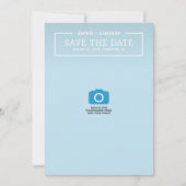 Save the Date Karte für das Minimalistische Foto a (Vorderseite)