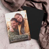 Save the Date Karte für das Minimalistische Foto a