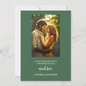 Save the Date Karte für den verzauberten Wald (Rückseite)