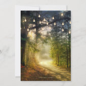 Save the Date Karte für den verzauberten Wald QR-C (Rückseite)