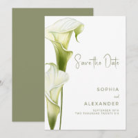 Save-the-Date-Karte für eine moderne Hochzeit.