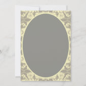 Save the Date Karte für Elfenbein und Grauflora (Rückseite)