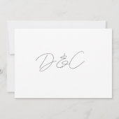 Save the Date-Karte für lässig-Chic-Handschrift Einladung (Rückseite)