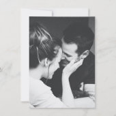 Save the Date-Karte für Minimalistisches Skript-Fo (Rückseite)