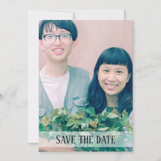 Save the Date-Karte für Minimalistisches und einfa Save The Date (Vorderseite)