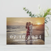 Save the Date Karte - gesamtes Foto (Stehend Vorderseite)