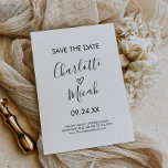 Save the Date Karte Handgezogenes Herz<br><div class="desc">Diese handgezeichnete Herz-Save the Date-Karte ist perfekt für eine moderne Hochzeit. Das schlichte und klassische Design besticht durch einen hübschen handgeschriebenen Kalligraphie-Schriftart,  der mit einem romantischen Herzenslust vollendet wurde.</div>