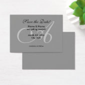 Save the Date Karte mit A-Monogramm (Schreibtisch)