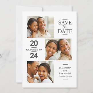 Save the Date Karte mit Ankündigung einer Hochzeit