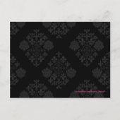 Save the Date Karte mit dem Foto ablegen (rosa) (Rückseite)