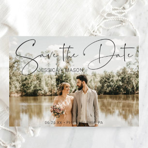 Save the Date Karte mit Fotokarte