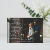 Save the Date Karte mit Fotokarte (Stehend Vorderseite)