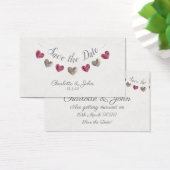 Save the Date Karte mit Rosa und Creme (Schreibtisch)