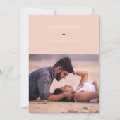Save the Date Karte mit Typography Between the Lin (Rückseite)