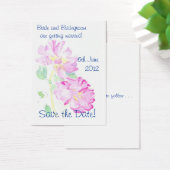 'Save the Date'-Karte, Romantische rosa Rosen (Schreibtisch)