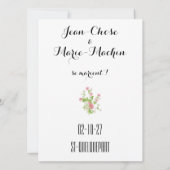 Save the Date Karte, rustikale Hochzeit, Hochzeit  Einladung (Rückseite)