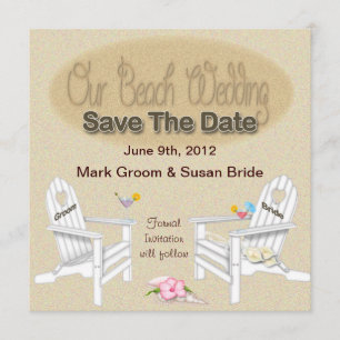 SAVE THE DATE KARTE - STRAND-HOCHZEIT