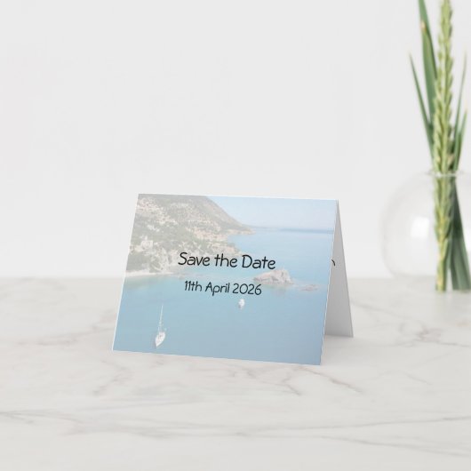 Save the Date Karte - Zypern saiscape (Vorderseite)