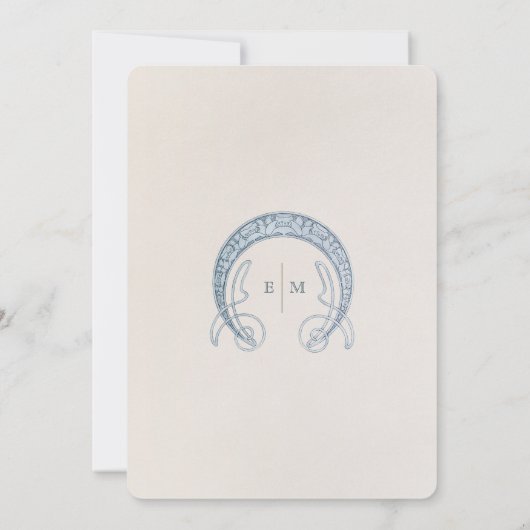 'Save the Date' Karten Alphonse Muchas Stil (Rückseite)