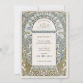 'Save the Date' Karten Alphonse Muchas Stil (Vorderseite)