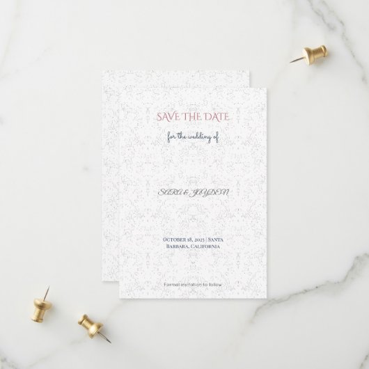 Save-the-Date-Karten | Lustig, Baby & Hochzeit Save The Date (Vorderseite/Rückseite Beispiel)