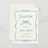 Save the Date Karten mit den Handzeichen (Vorne/Hinten)