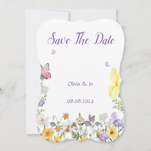 SAVE THE DATE KARTENPERFEKT FÜR WEDDINGS (Vorderseite)