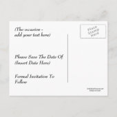 Save the Date Karussell Pferderlebnis Postkarte (Rückseite)