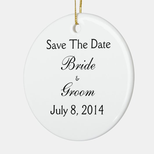 Save The Date Keramik Ornament (Links)