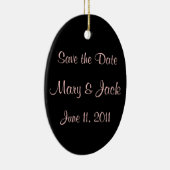 Save the Date Keramik Ornament (Rechts)