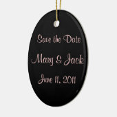 Save the Date Keramik Ornament (Links)