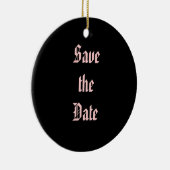 Save the Date Keramikornament (Rechts)