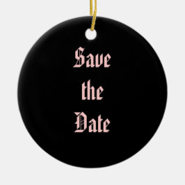 Save the Date Keramikornament