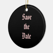 Save the Date Keramikornament (Links)