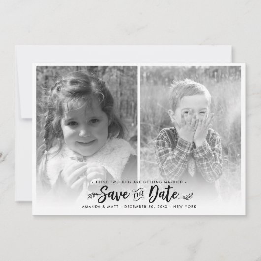 Save the Date, Kinder werden verheiratet, Foto Save The Date (Vorderseite)
