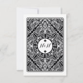 Save the Date King Queen Ace Spades Wedite (Rückseite)