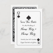 Save the Date King Queen Ace Spades Wedite (Vorne/Hinten)