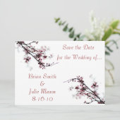 Save the Date Kirschblüte (Stehend Vorderseite)
