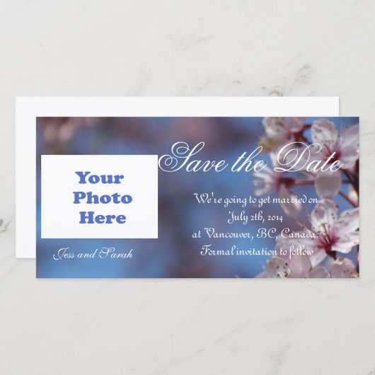 Save the Date Kirschblüte (Vorne/Hinten)