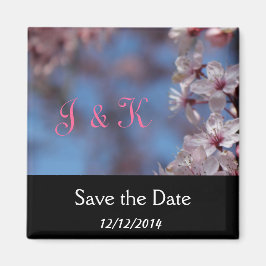 Save the Date Kirschblüte Magnet