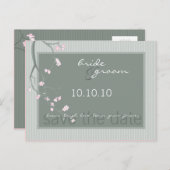 SAVE THE DATE: Kirschblüte Postkarte (Vorne/Hinten)