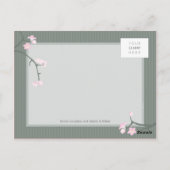 SAVE THE DATE: Kirschblüte Postkarte (Rückseite)