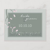 SAVE THE DATE: Kirschblüte Postkarte (Vorderseite)
