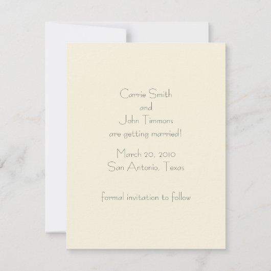 Save the Date Kirschblüten (Rückseite)