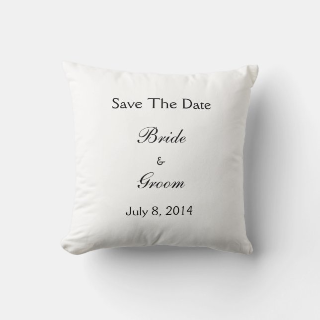Save The Date Kissen (Vorderseite)