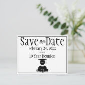 Save the Date Klasse Wiedersehen Minimalistisch Sc Postkarte (Stehend Vorderseite)