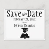 Save the Date Klasse Wiedersehen Minimalistisch Sc Postkarte (Vorderseite)