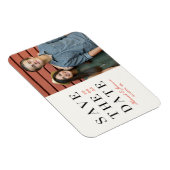 Save the Date *Klassische Übereinstimmung* Postkar Magnet (Rechte Seite)