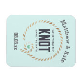 Save the Date Knot Style Custom Magnet (Horizontal)